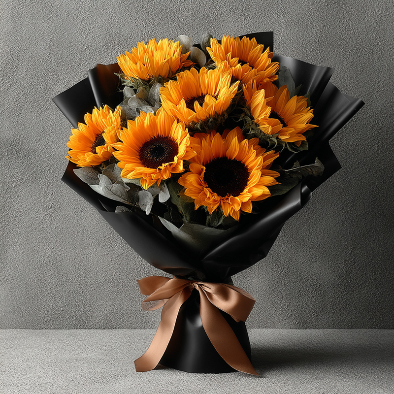 How much does the Marine Parade flower gift box cost to congratulate a job promotion?